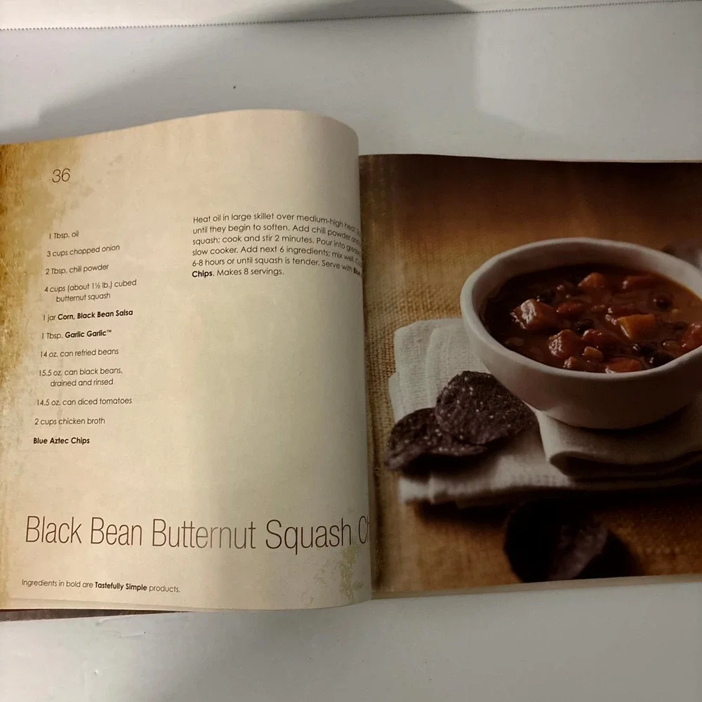 Tastefully Simple The Food You Love Vol 1 Hardcover Cookbook Recipes 2008